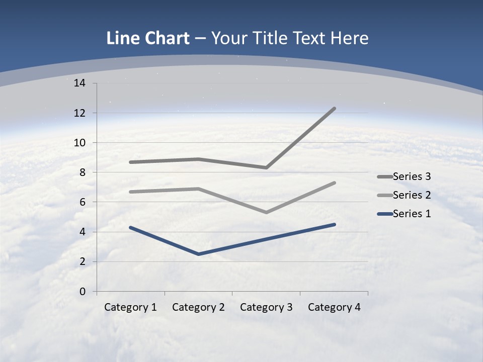 Blue Hurricane Tornado PowerPoint Template