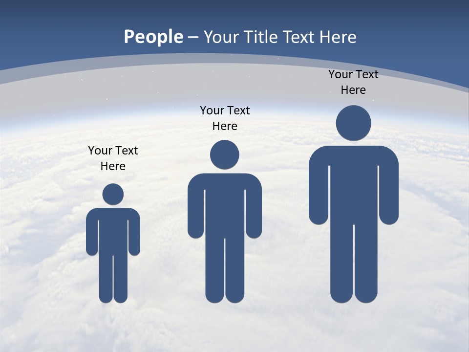 Blue Hurricane Tornado PowerPoint Template