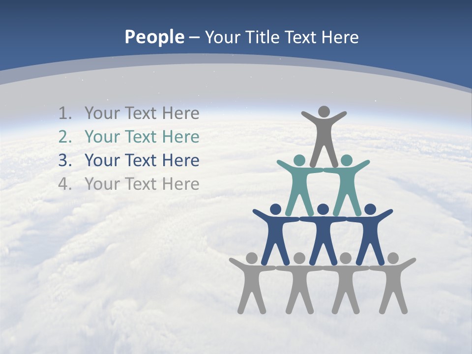 Blue Hurricane Tornado PowerPoint Template