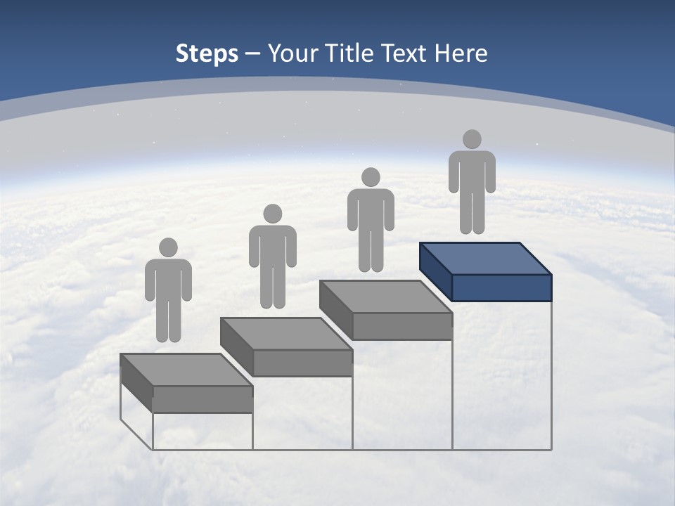 Blue Hurricane Tornado PowerPoint Template