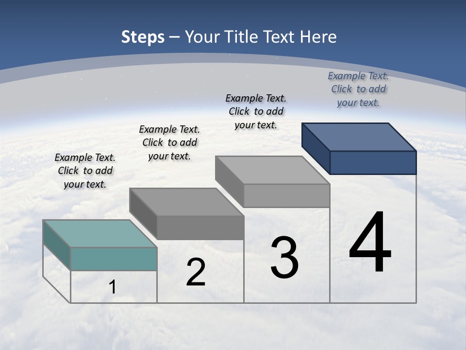 Blue Hurricane Tornado PowerPoint Template