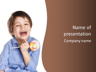 Candy Baby Studio PowerPoint Template