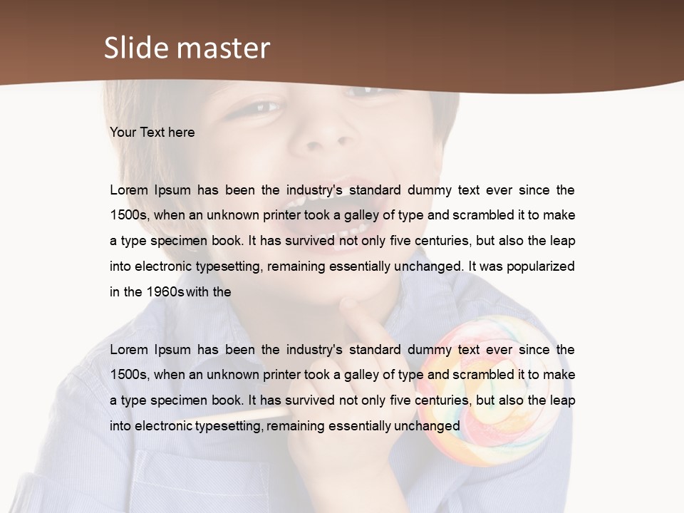 Candy Baby Studio PowerPoint Template