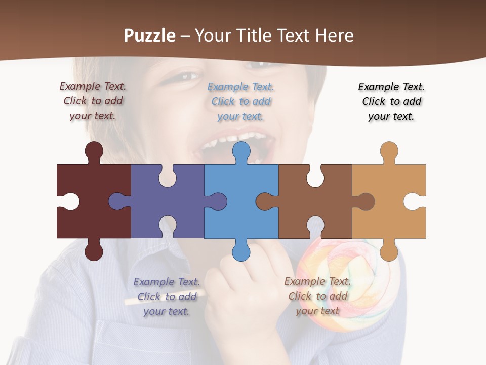 Candy Baby Studio PowerPoint Template