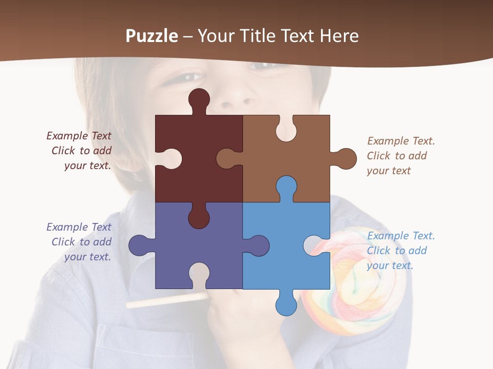Candy Baby Studio PowerPoint Template