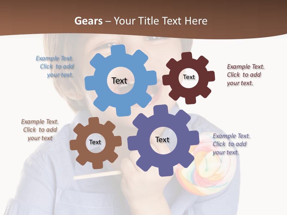 Candy Baby Studio PowerPoint Template