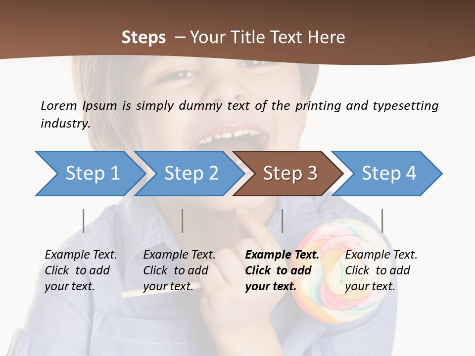 Candy Baby Studio PowerPoint Template
