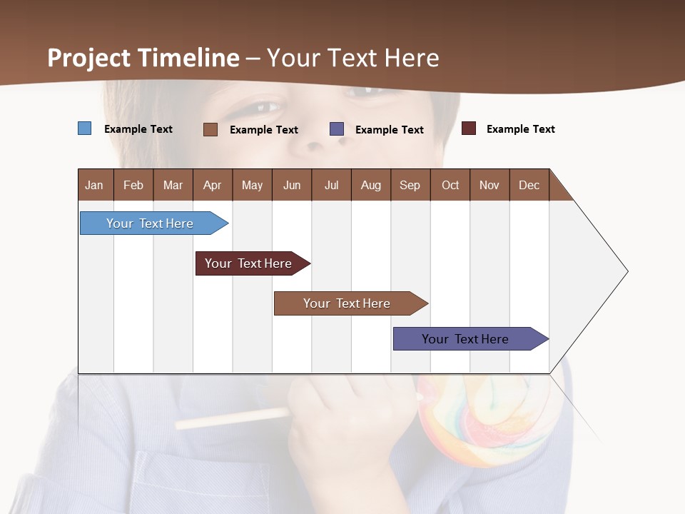 Candy Baby Studio PowerPoint Template