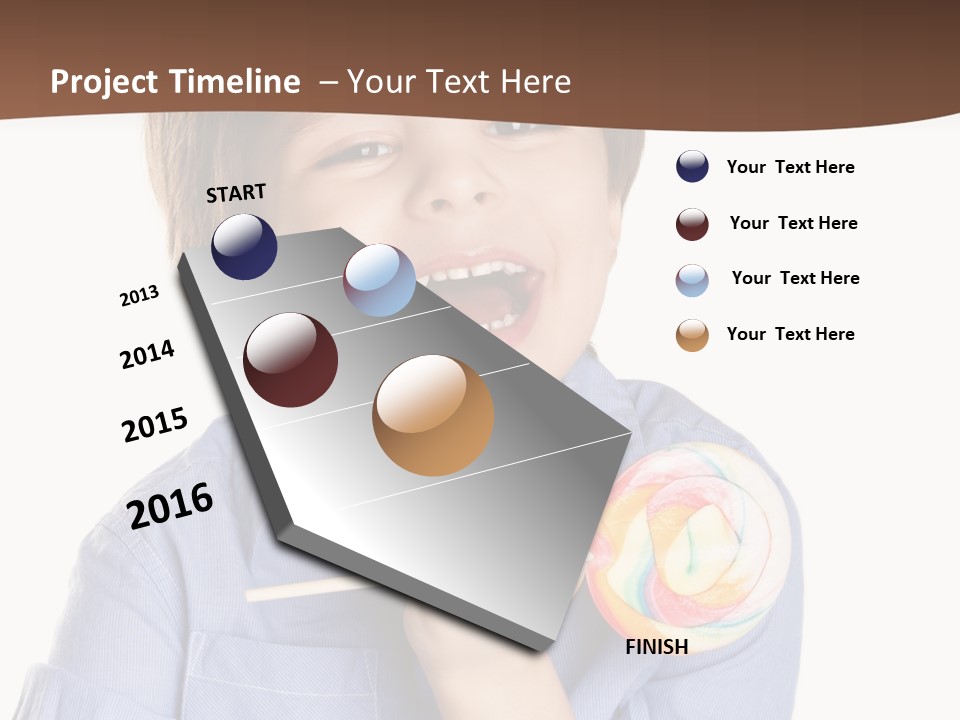 Candy Baby Studio PowerPoint Template