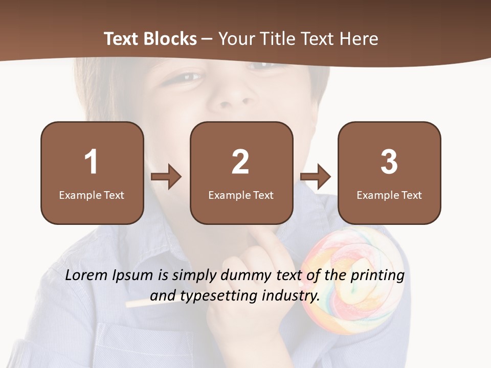 Candy Baby Studio PowerPoint Template