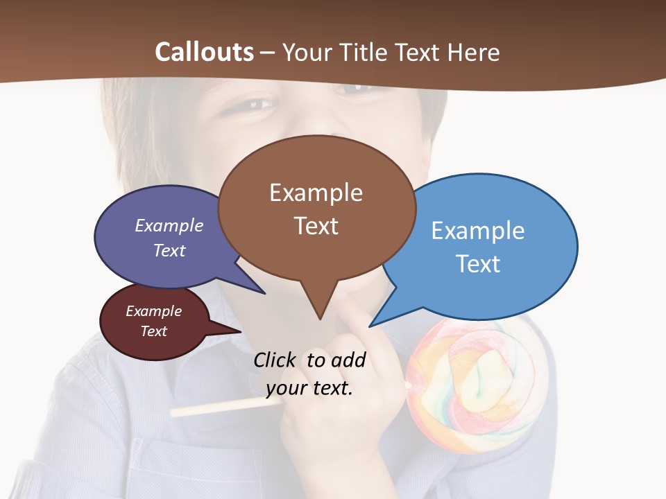 Candy Baby Studio PowerPoint Template