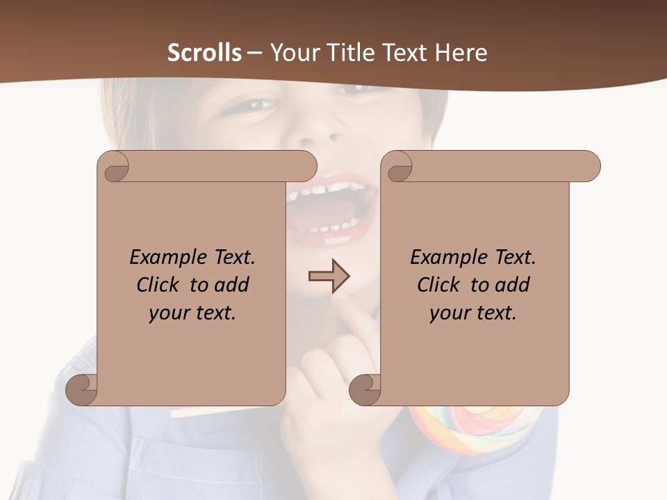 Candy Baby Studio PowerPoint Template