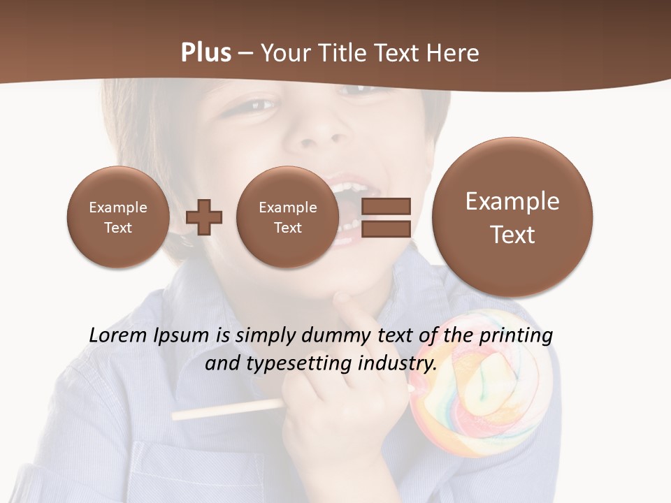 Candy Baby Studio PowerPoint Template