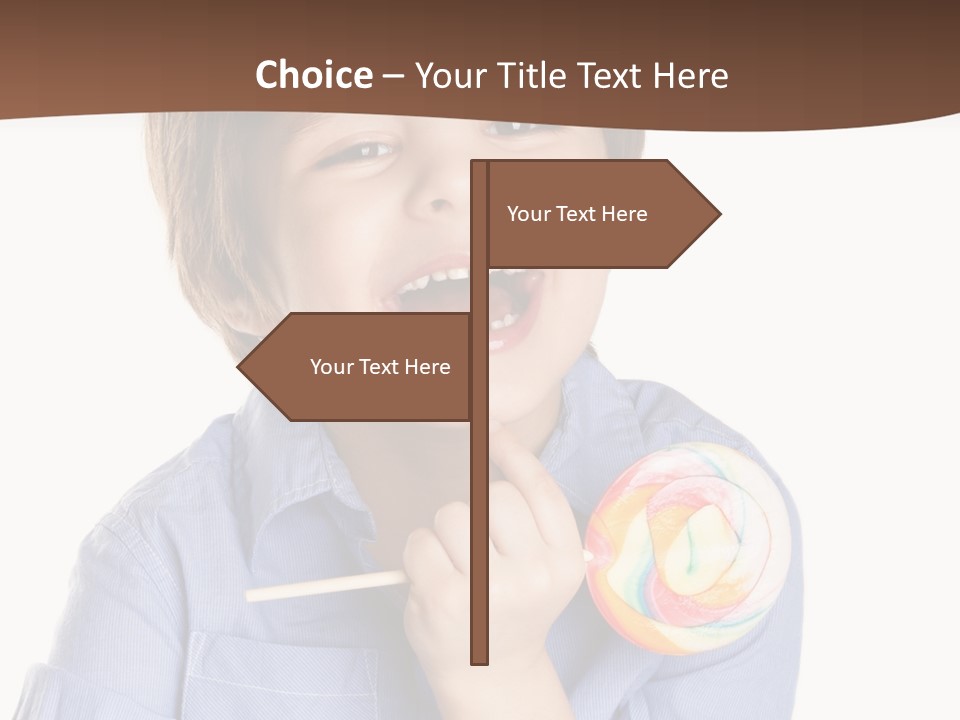 Candy Baby Studio PowerPoint Template