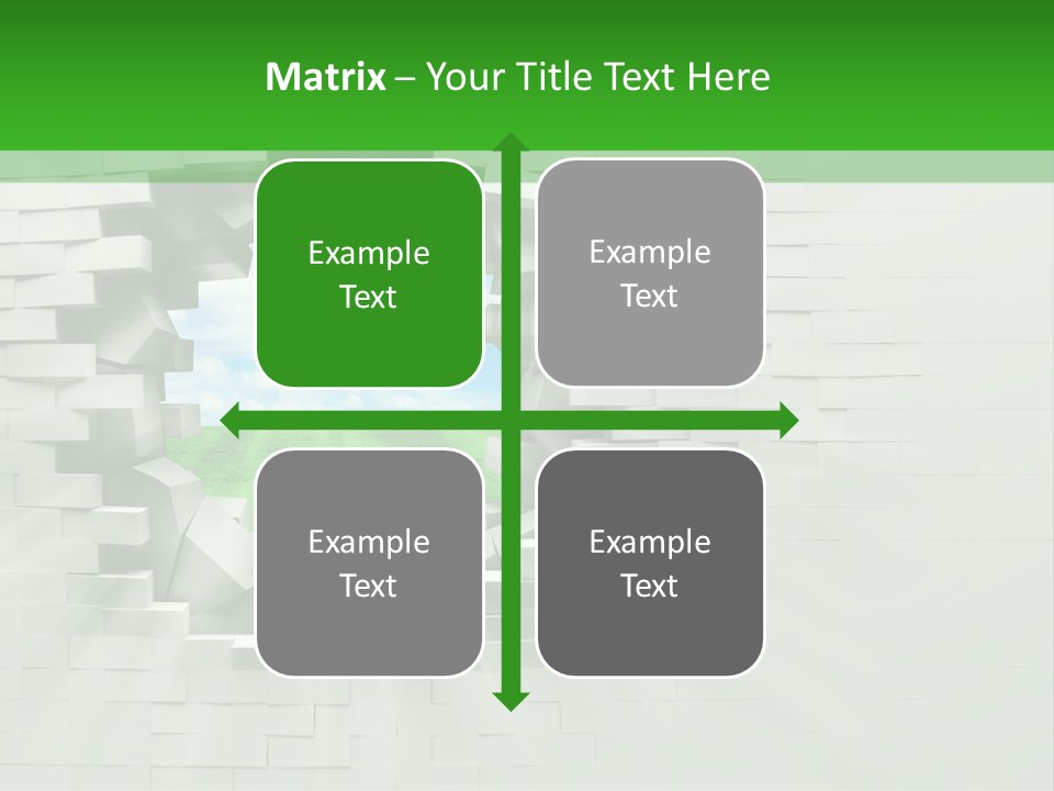 Wall White Explode PowerPoint Template