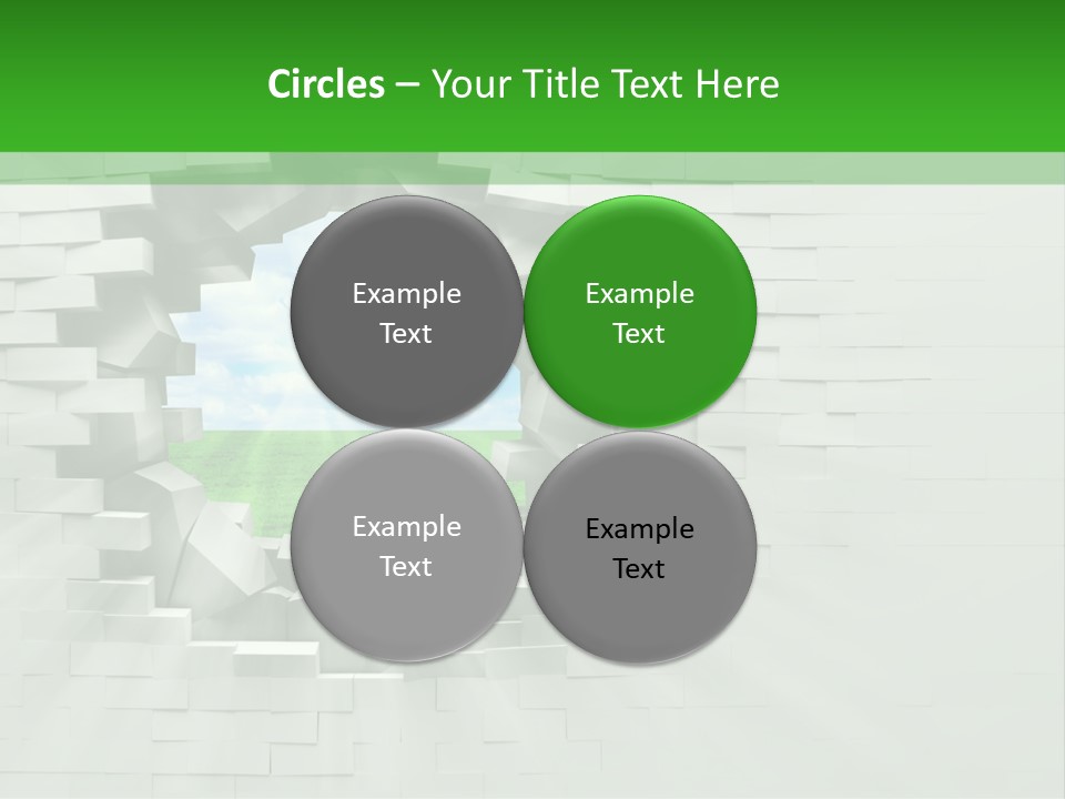 Wall White Explode PowerPoint Template