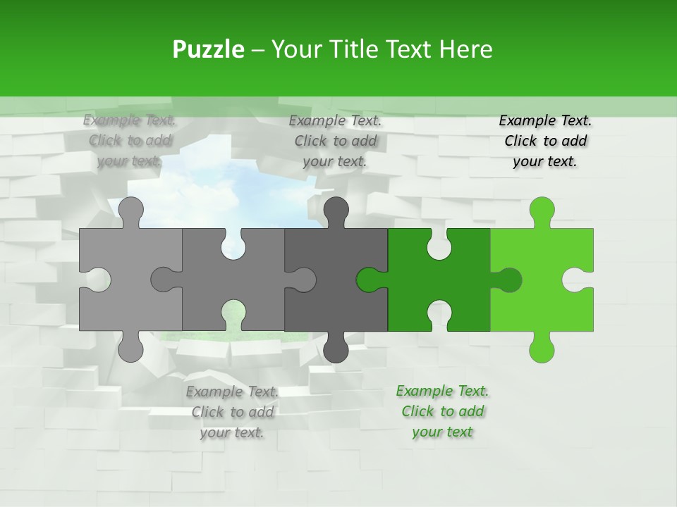 Wall White Explode PowerPoint Template