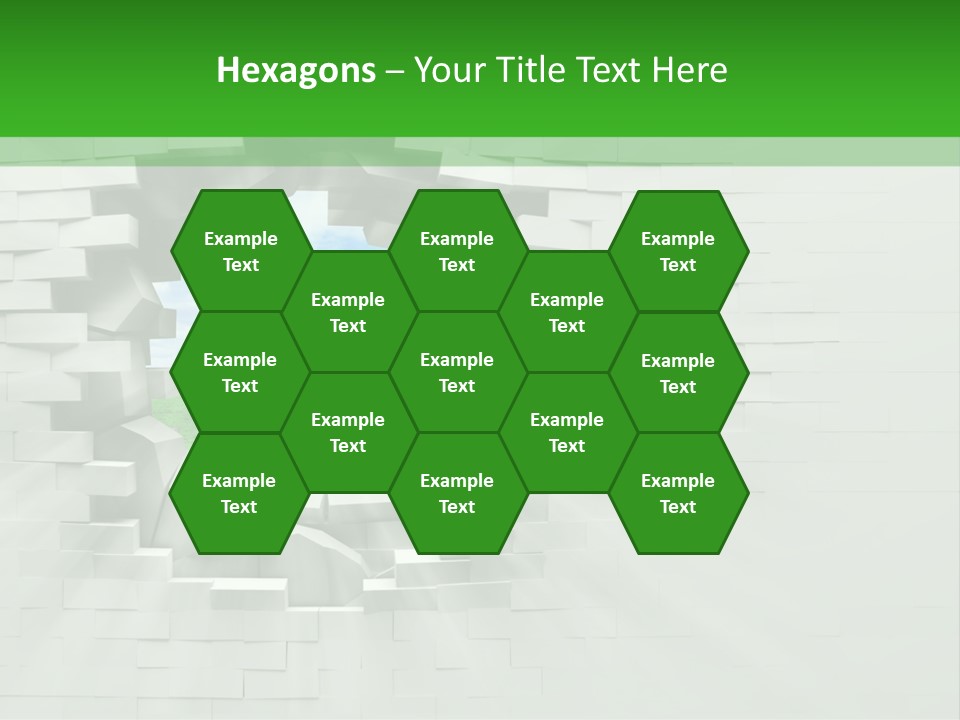 Wall White Explode PowerPoint Template