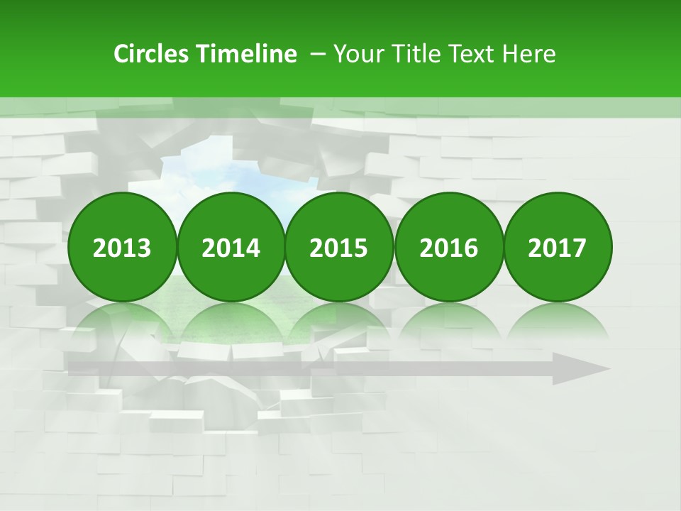 Wall White Explode PowerPoint Template