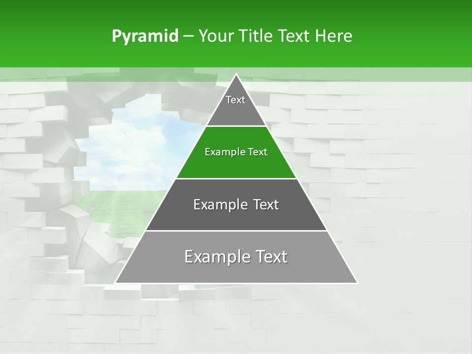 Wall White Explode PowerPoint Template