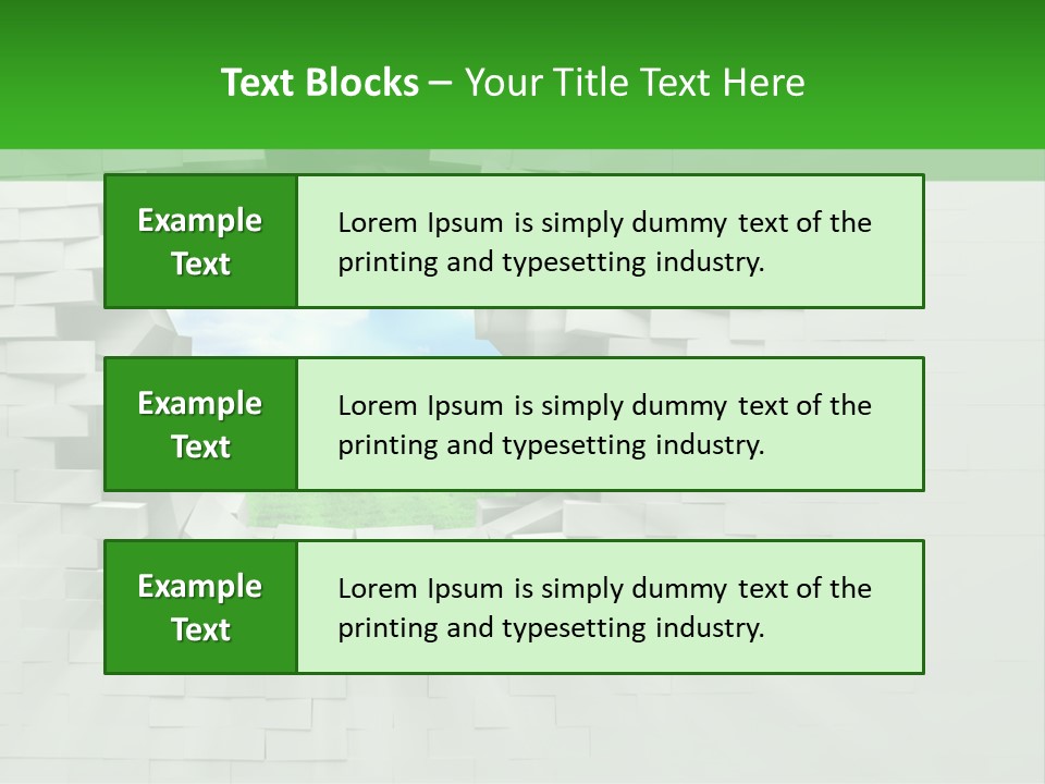 Wall White Explode PowerPoint Template