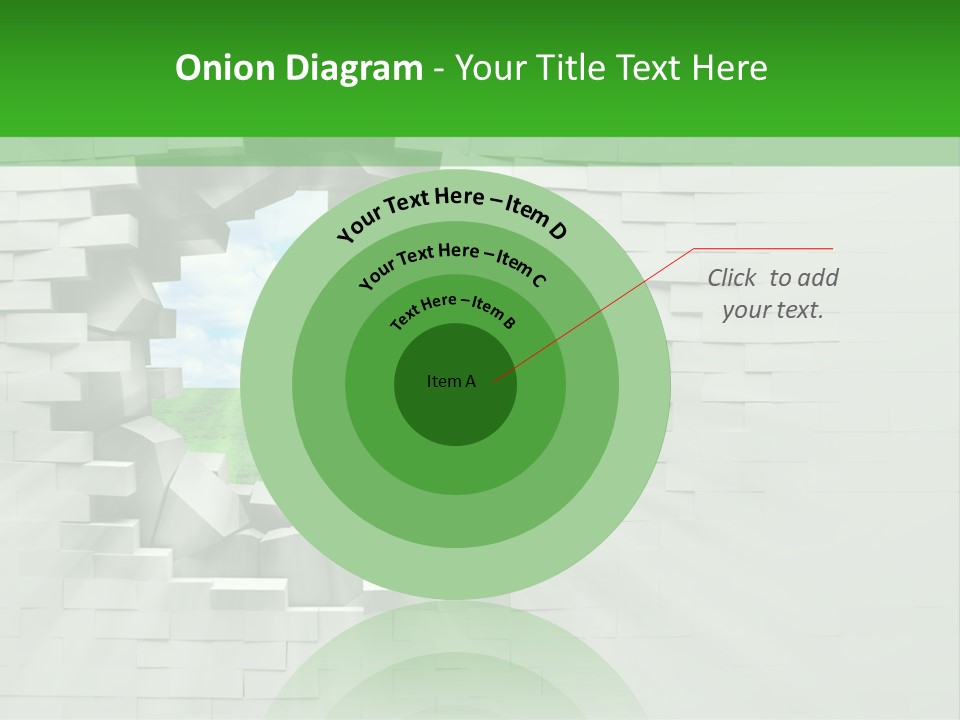 Wall White Explode PowerPoint Template