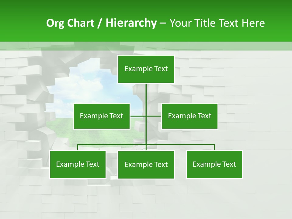 Wall White Explode PowerPoint Template