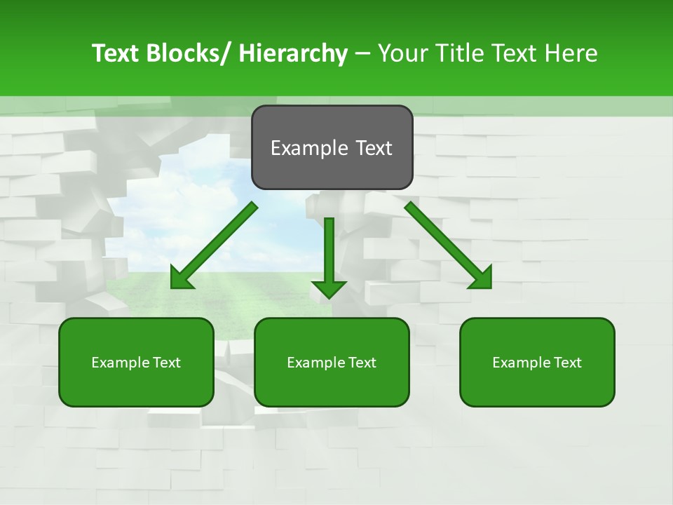 Wall White Explode PowerPoint Template