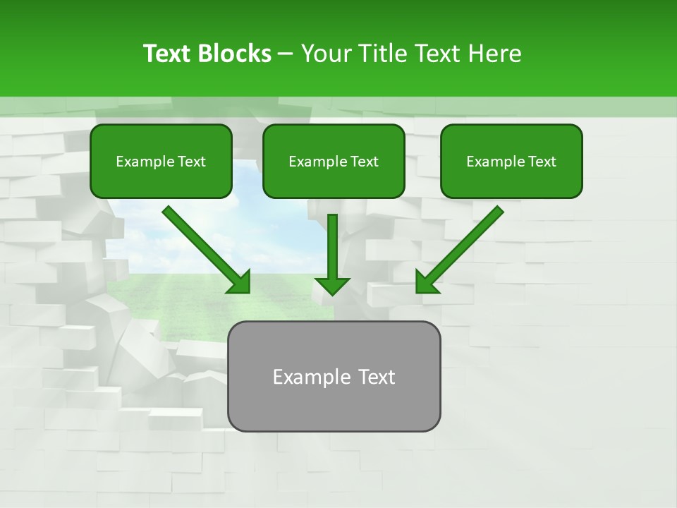 Wall White Explode PowerPoint Template