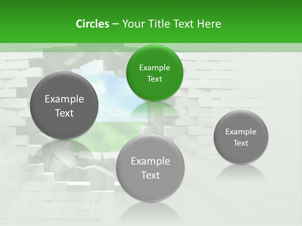 Wall White Explode PowerPoint Template