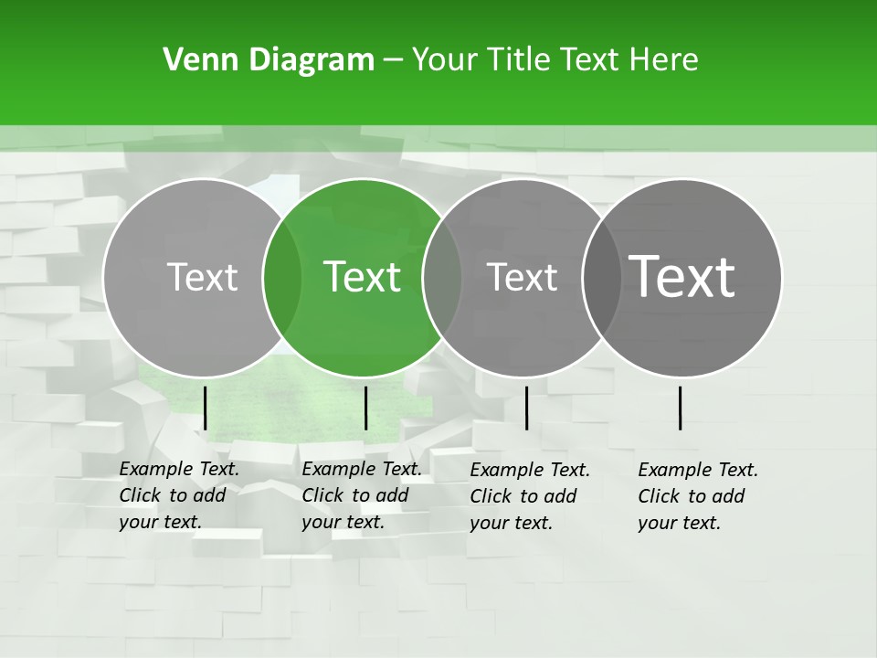 Wall White Explode PowerPoint Template