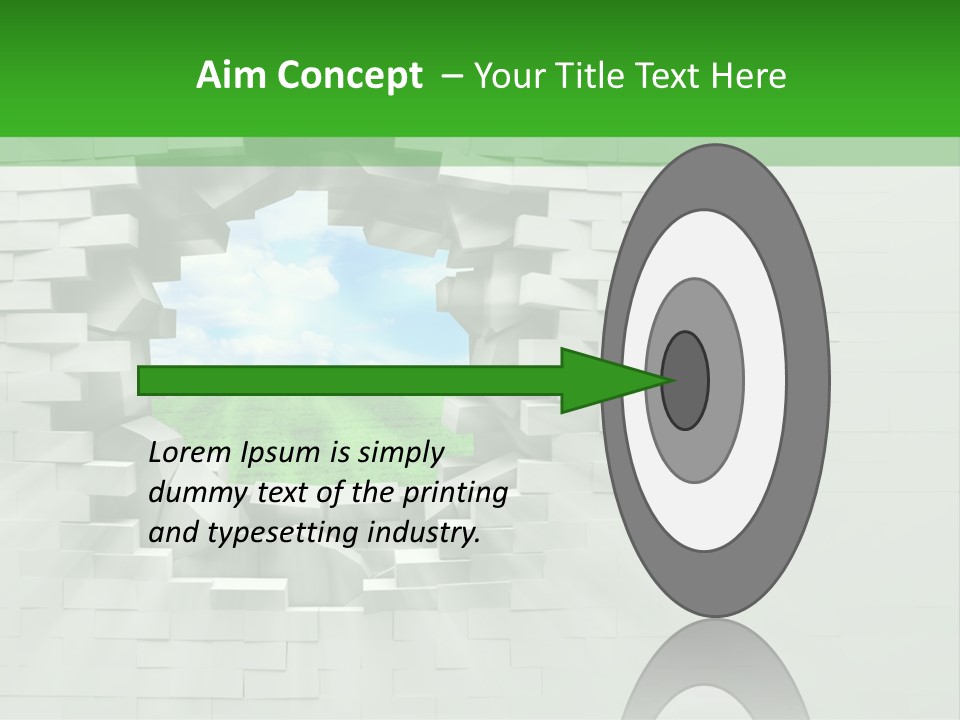 Wall White Explode PowerPoint Template