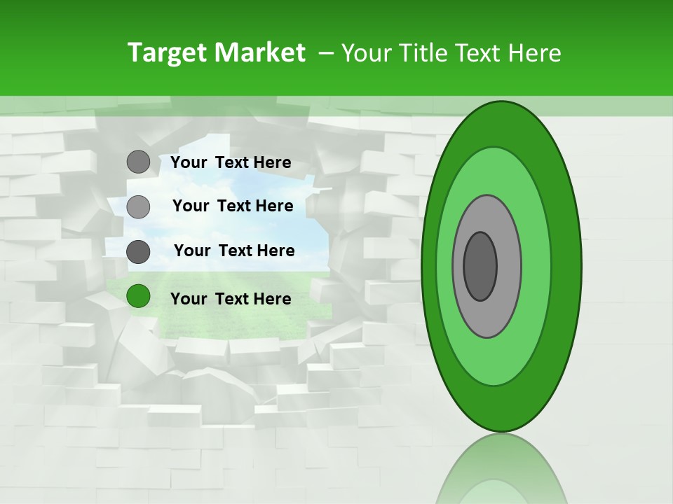 Wall White Explode PowerPoint Template