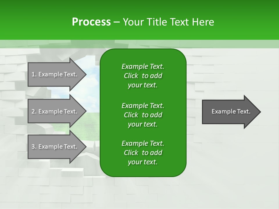 Wall White Explode PowerPoint Template