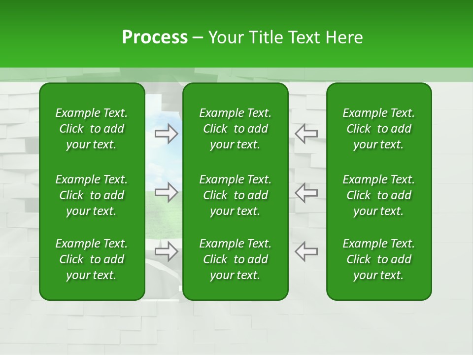 Wall White Explode PowerPoint Template