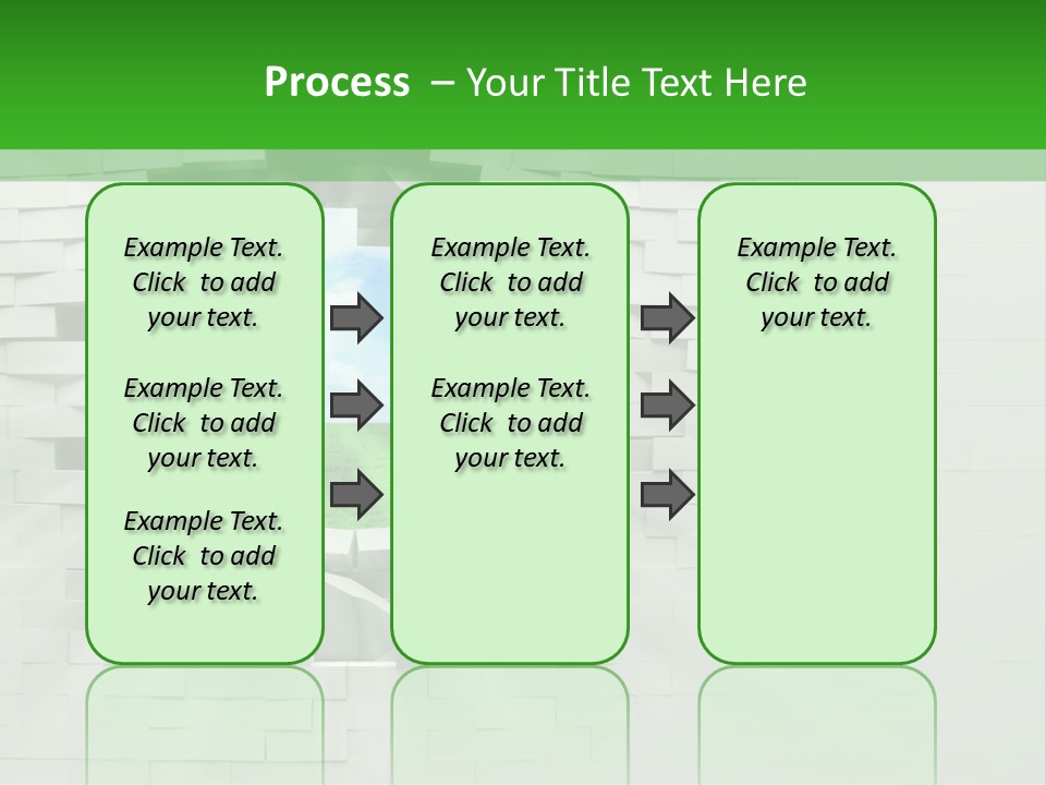 Wall White Explode PowerPoint Template