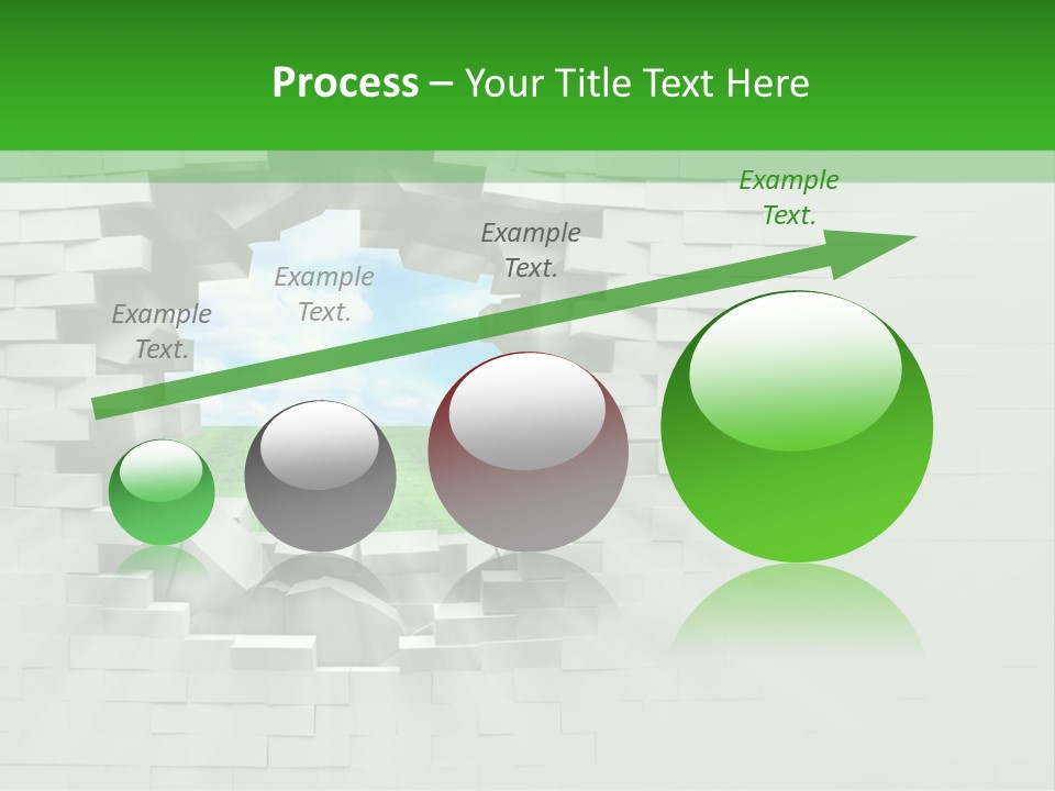 Wall White Explode PowerPoint Template