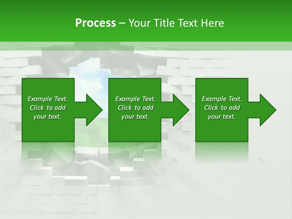 Wall White Explode PowerPoint Template