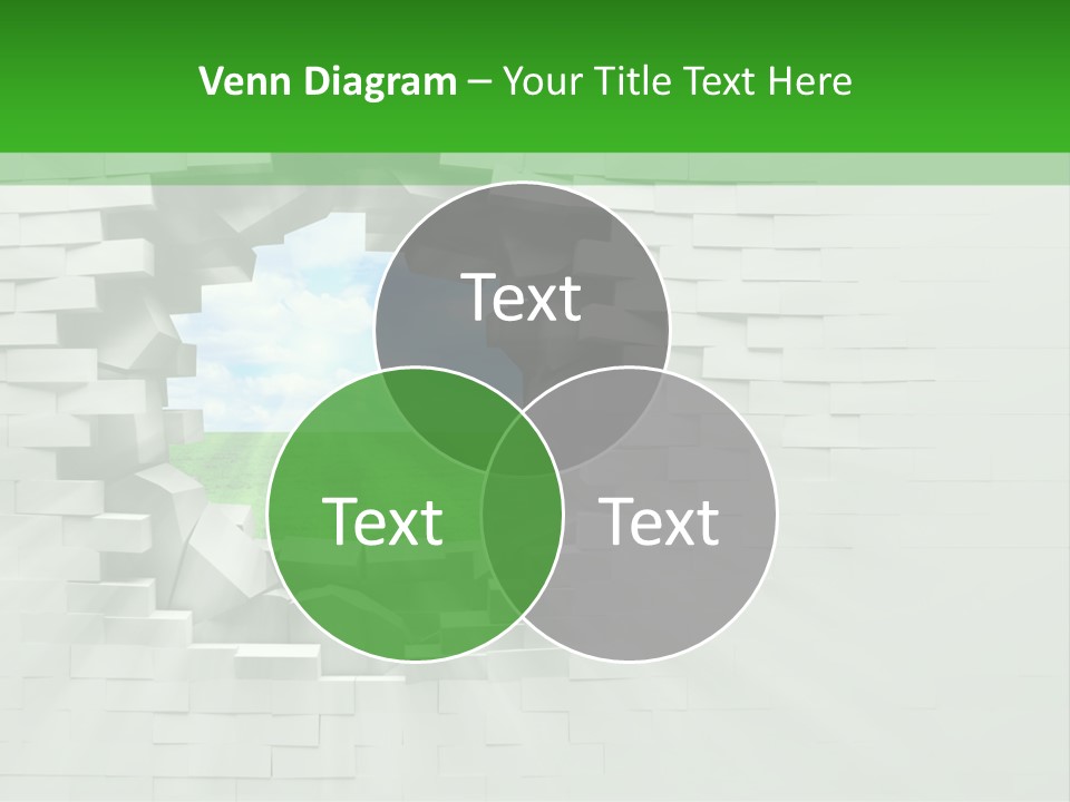 Wall White Explode PowerPoint Template