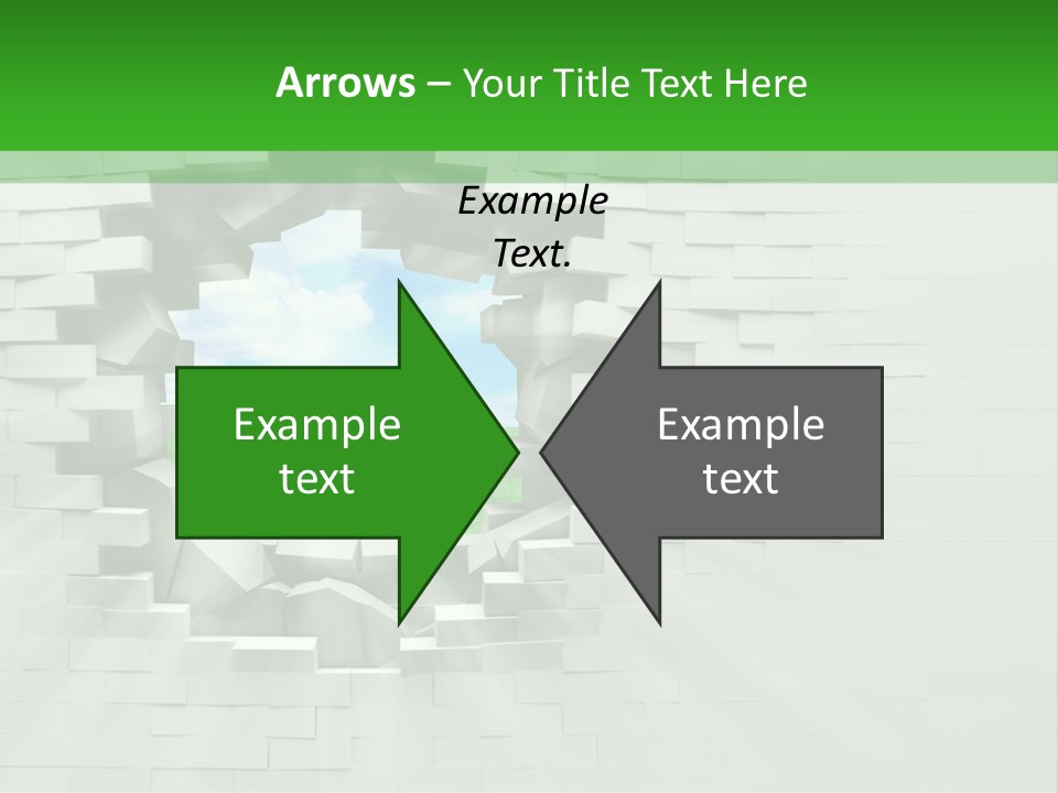 Wall White Explode PowerPoint Template