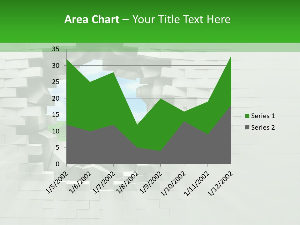 Wall White Explode PowerPoint Template