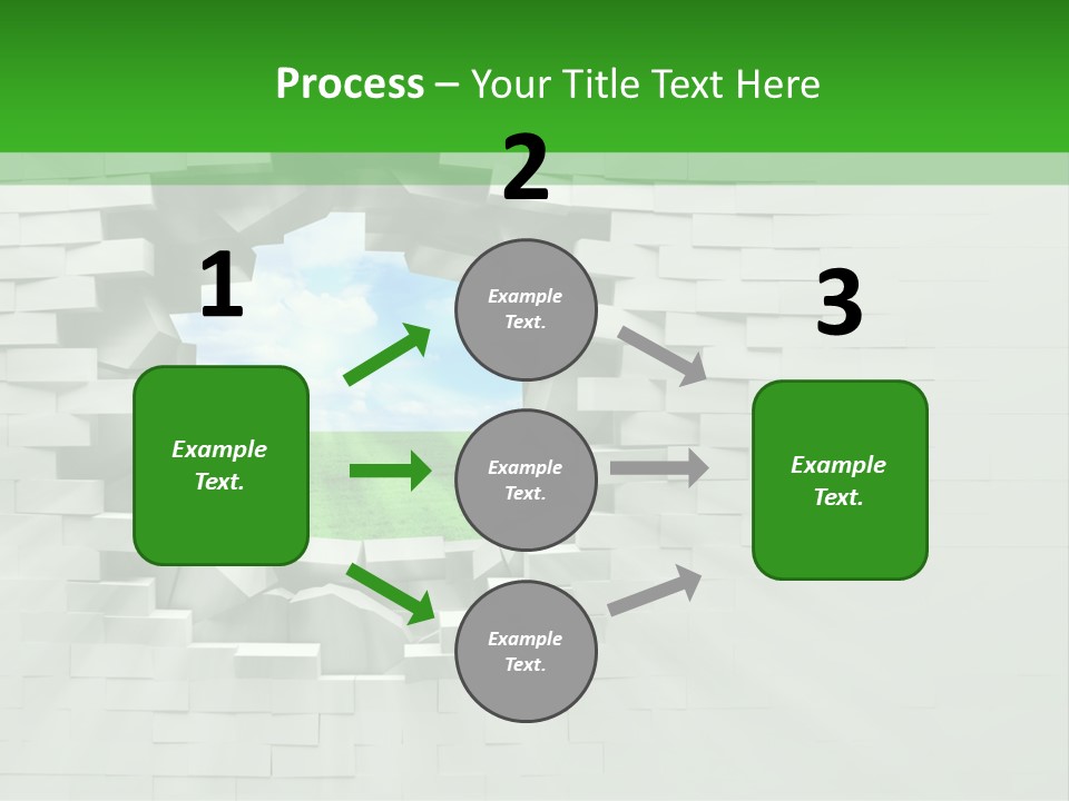 Wall White Explode PowerPoint Template