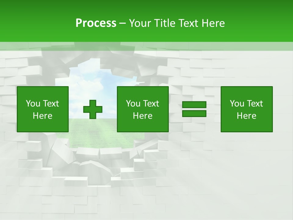 Wall White Explode PowerPoint Template