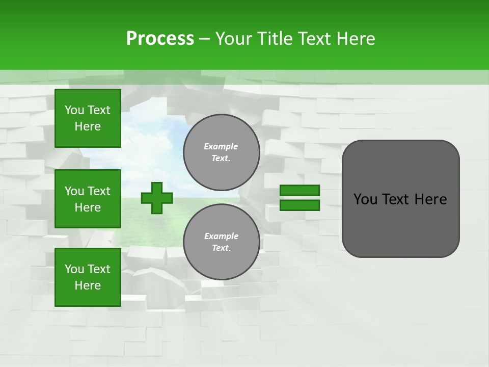 Wall White Explode PowerPoint Template