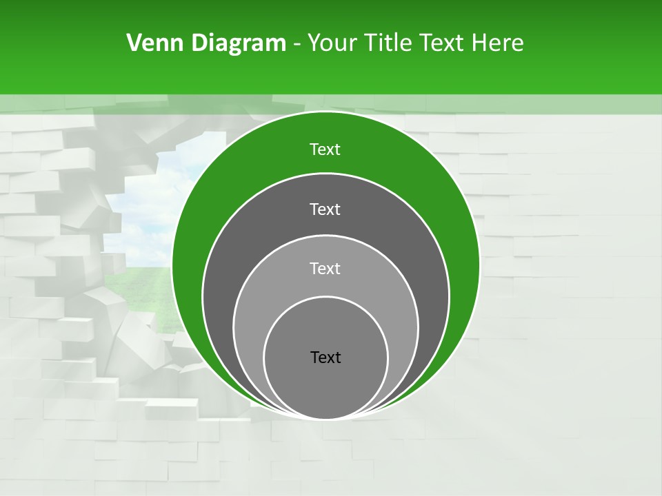 Wall White Explode PowerPoint Template