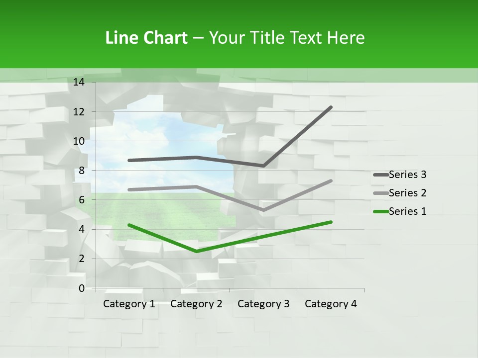 Wall White Explode PowerPoint Template