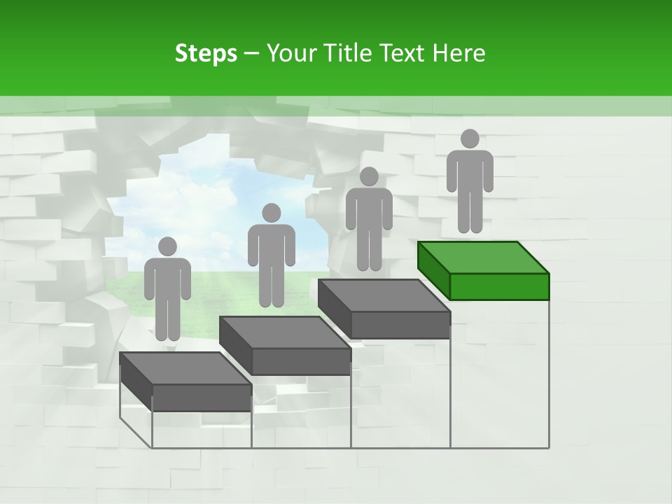 Wall White Explode PowerPoint Template