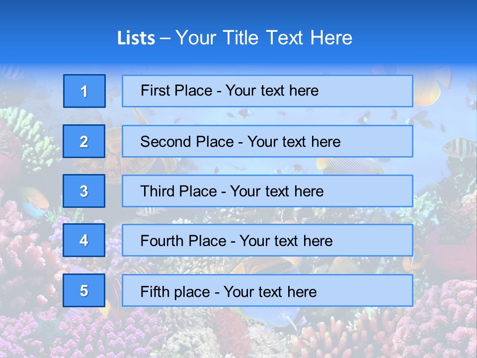 Landscape Hardcoral Dive PowerPoint Template