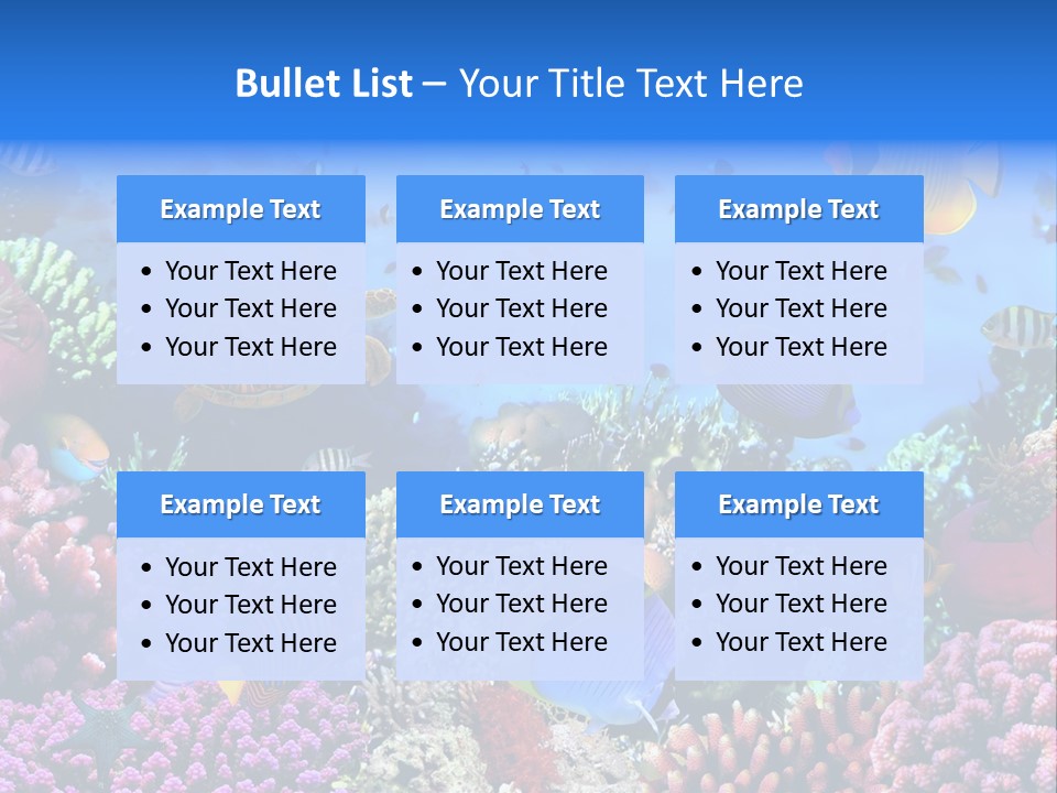 Landscape Hardcoral Dive PowerPoint Template