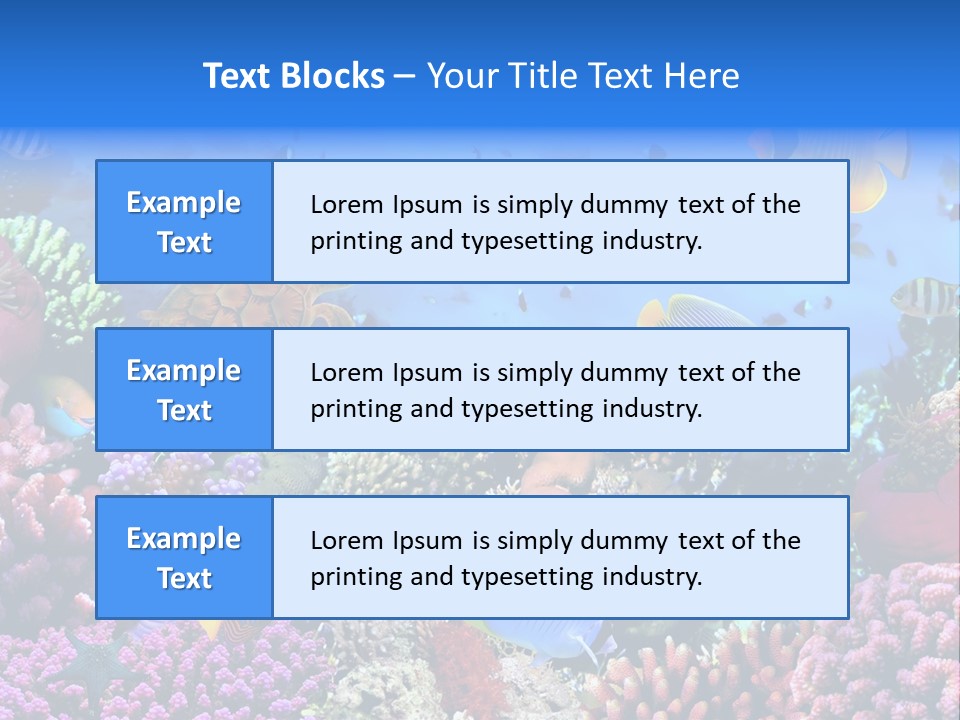 Landscape Hardcoral Dive PowerPoint Template